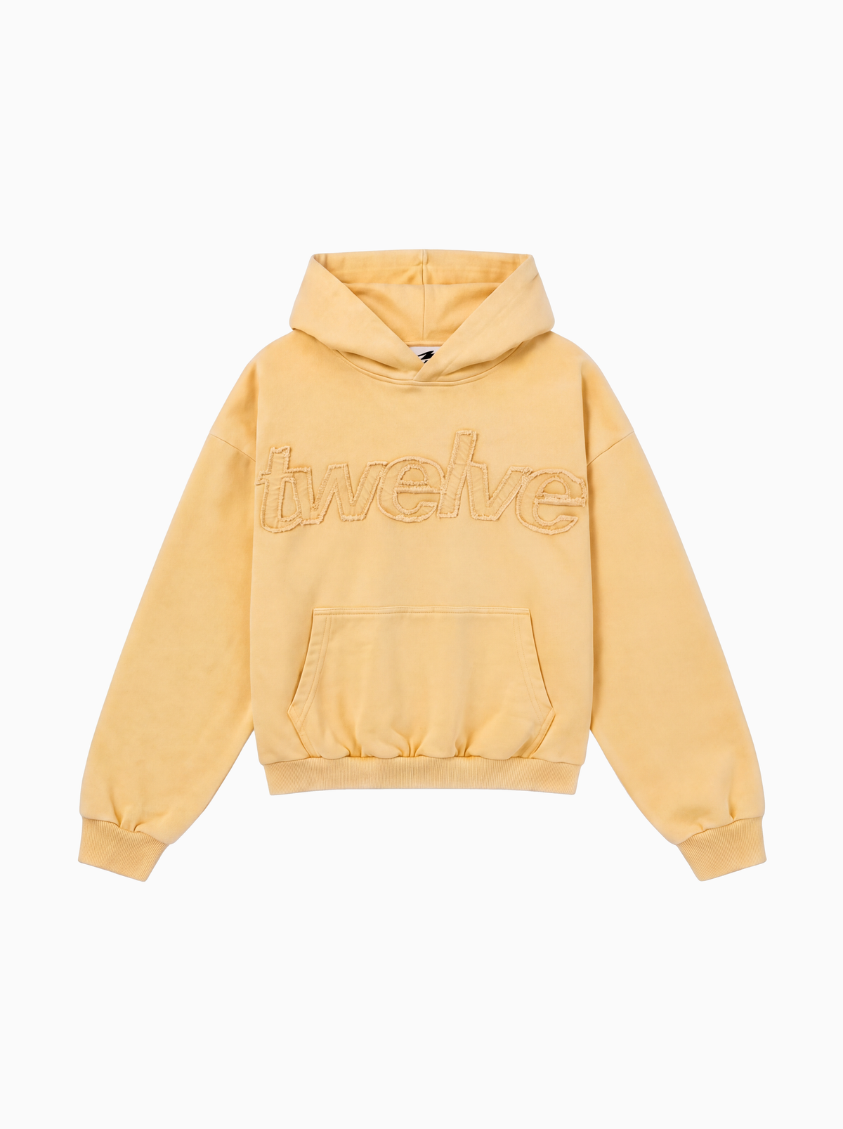 Twelve Distress Hoodie – Pale Banana – ürün görseli