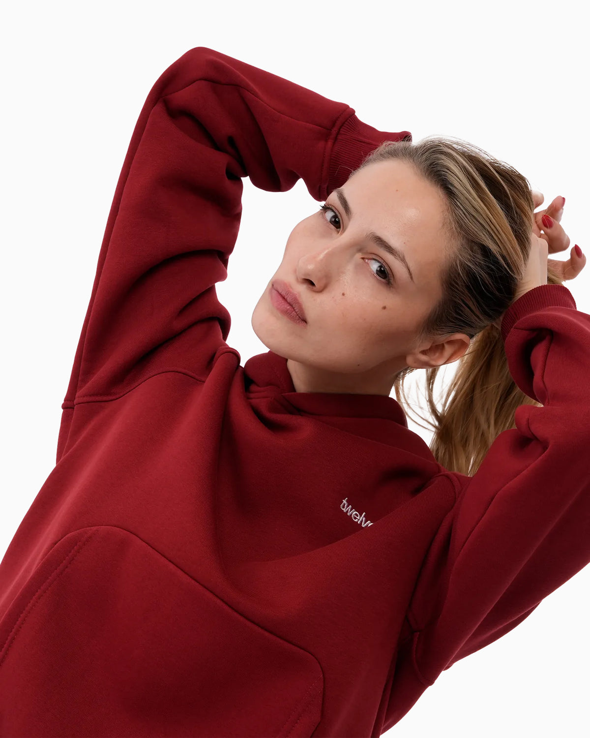 Twelve Hoodie – Wine Red – ürün görseli