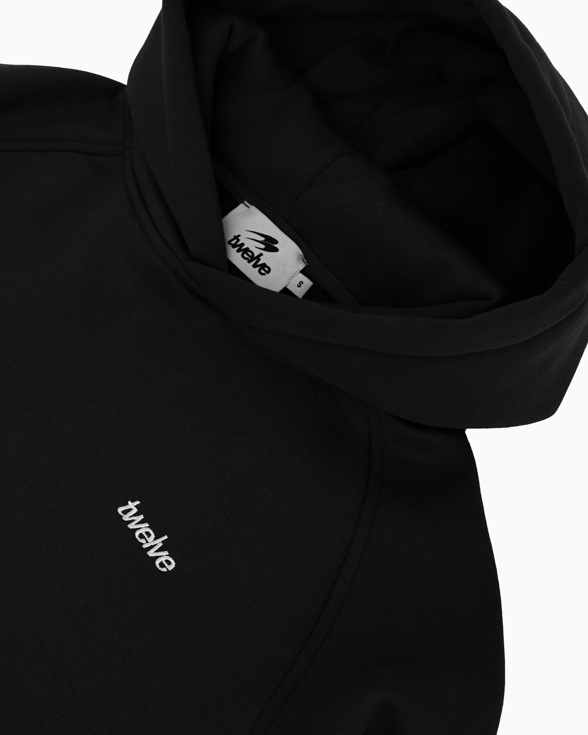 Twelve Hoodie – Black – product shot