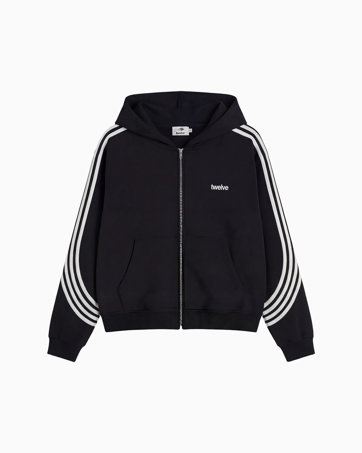 Stris Zip Up Black