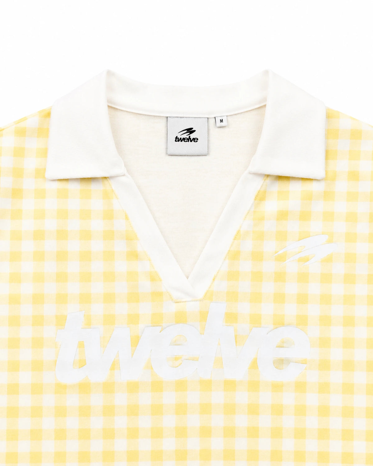 Twelve Club Cropped Tee – Yellow – ürün görseli