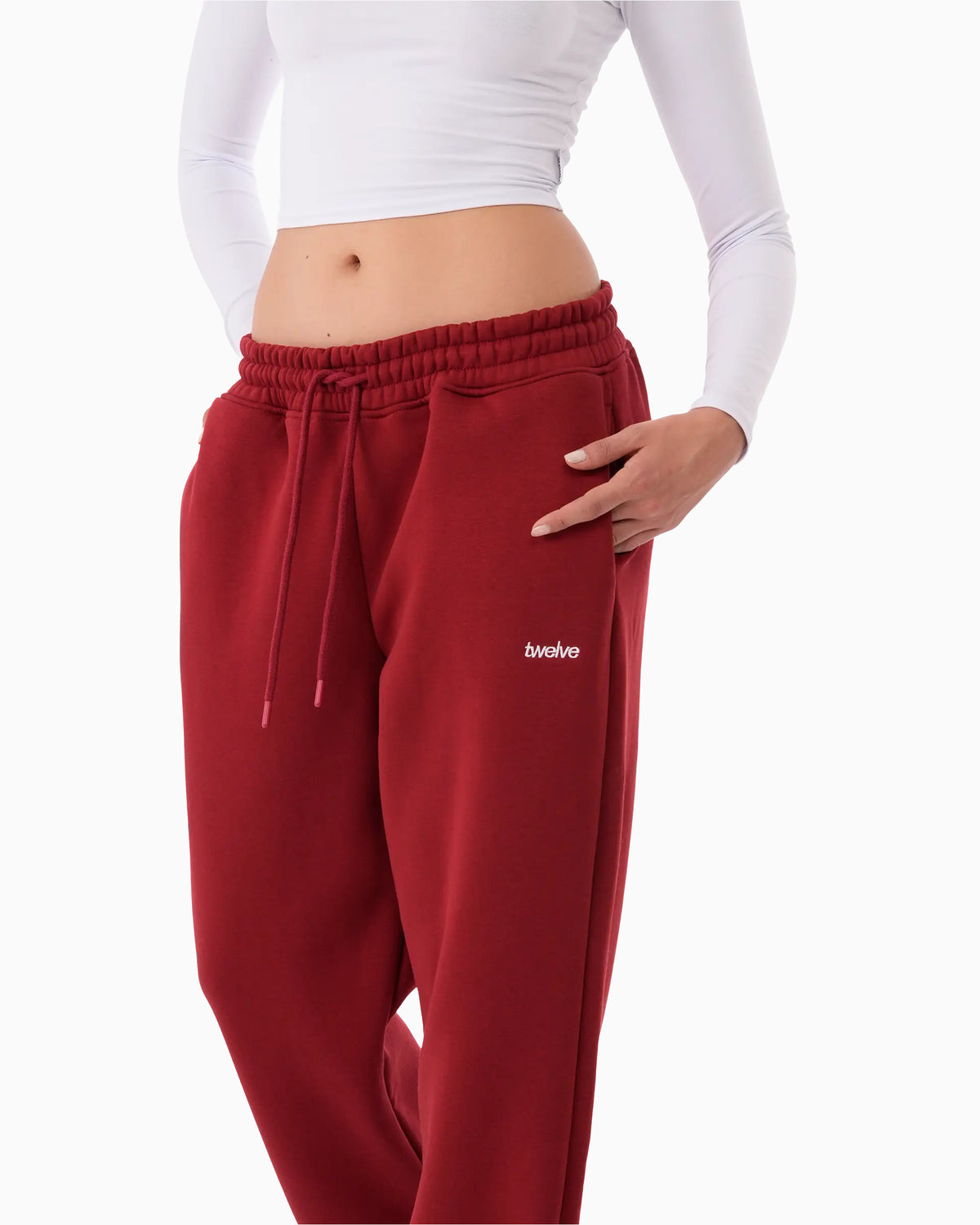 Twelve Sweatpant – Wine Red – ürün görseli