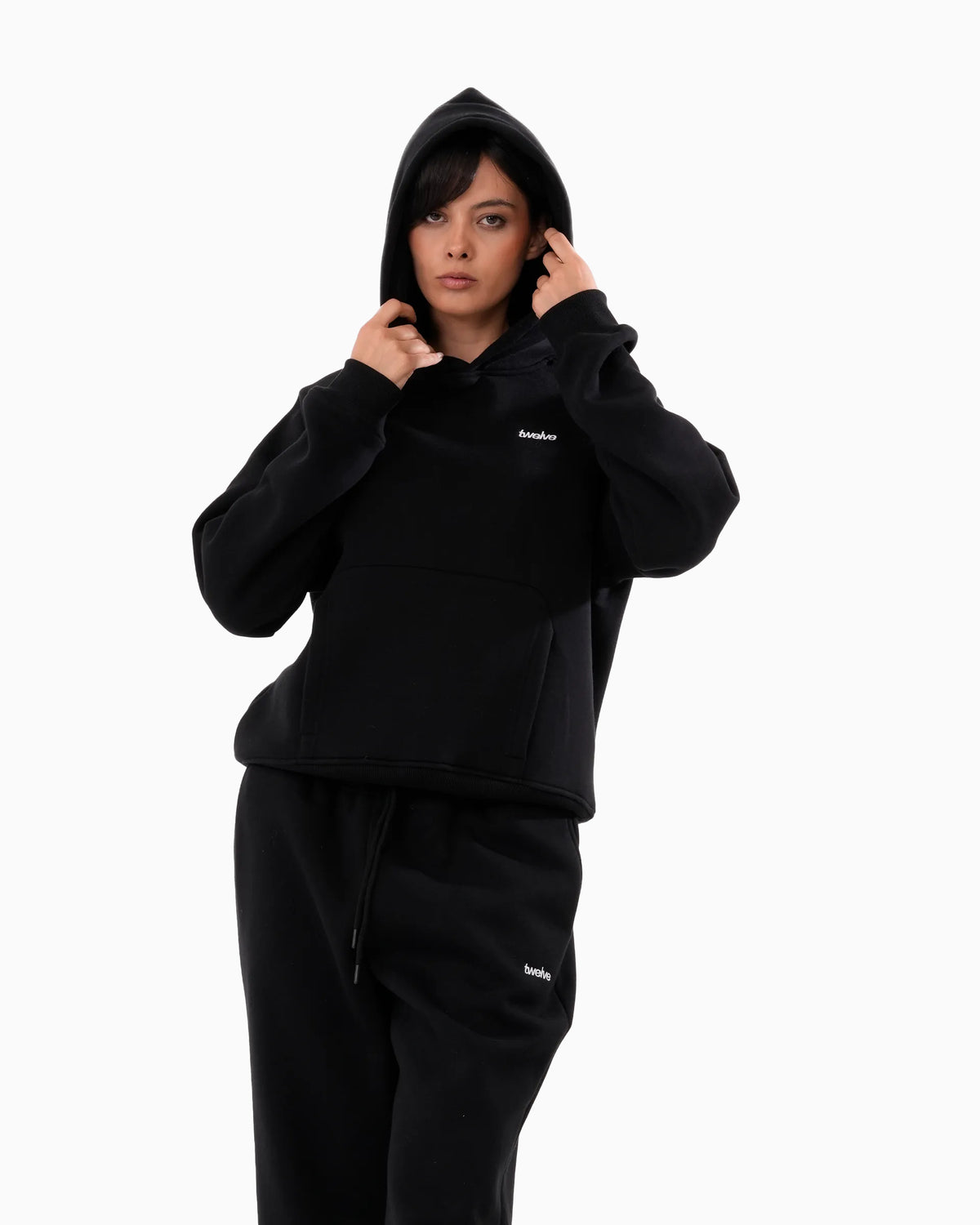 Twelve Hoodie – Black – ürün görseli