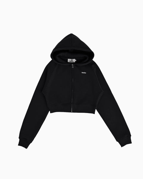 Cropped Zip Hoodie