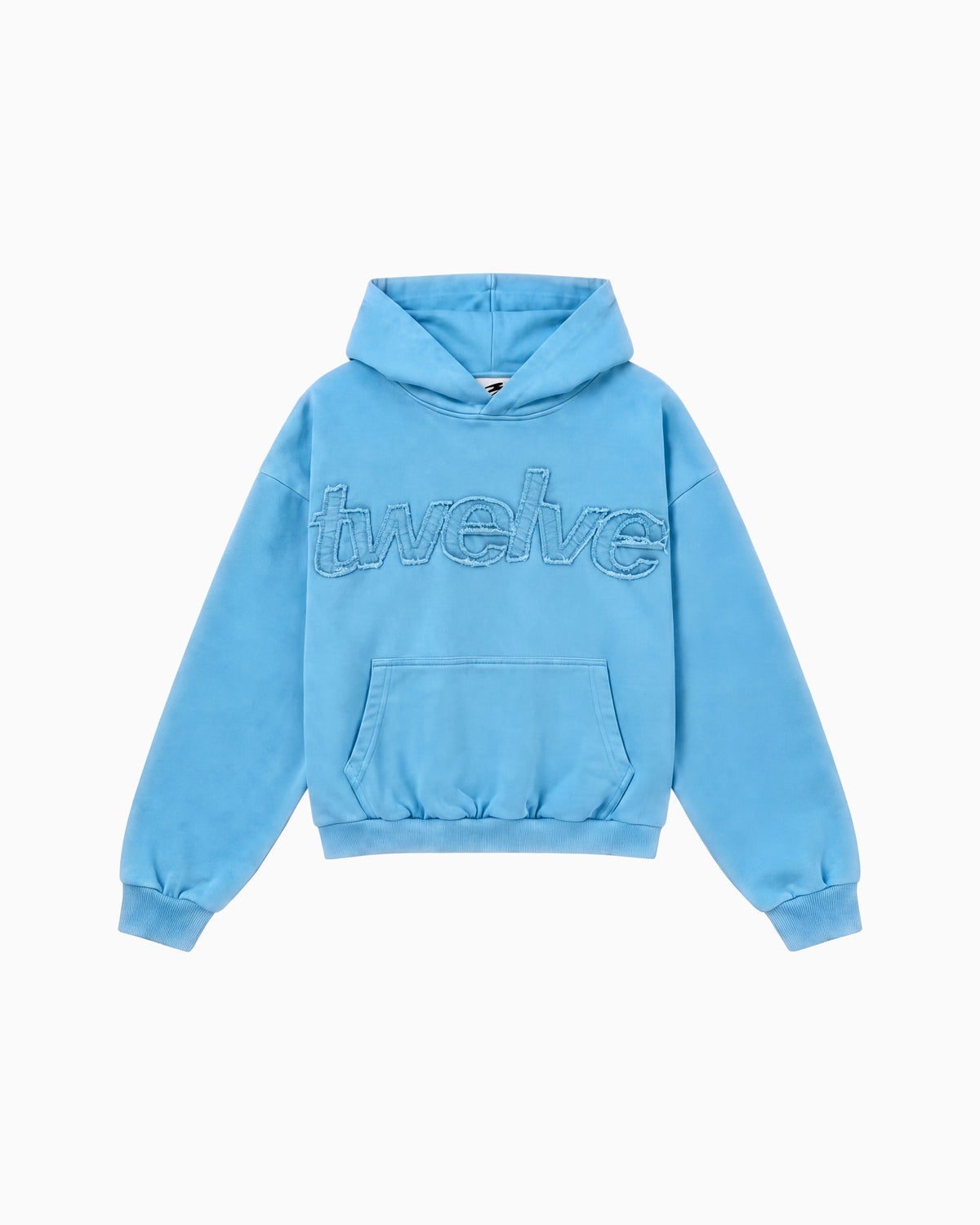 Twelve Distress Hoodie – Baby Blue – product shot