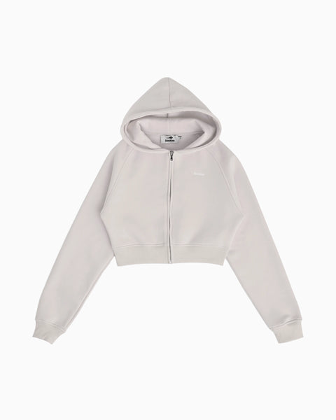 Cropped Zip Hoodie