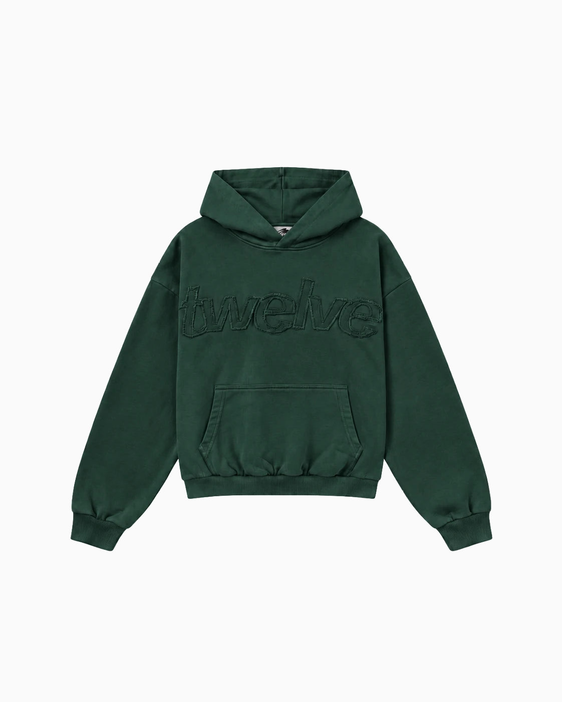 Distress Hoodie Green