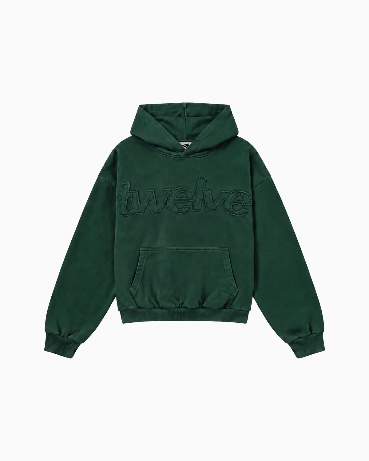 Distress Hoodie Green