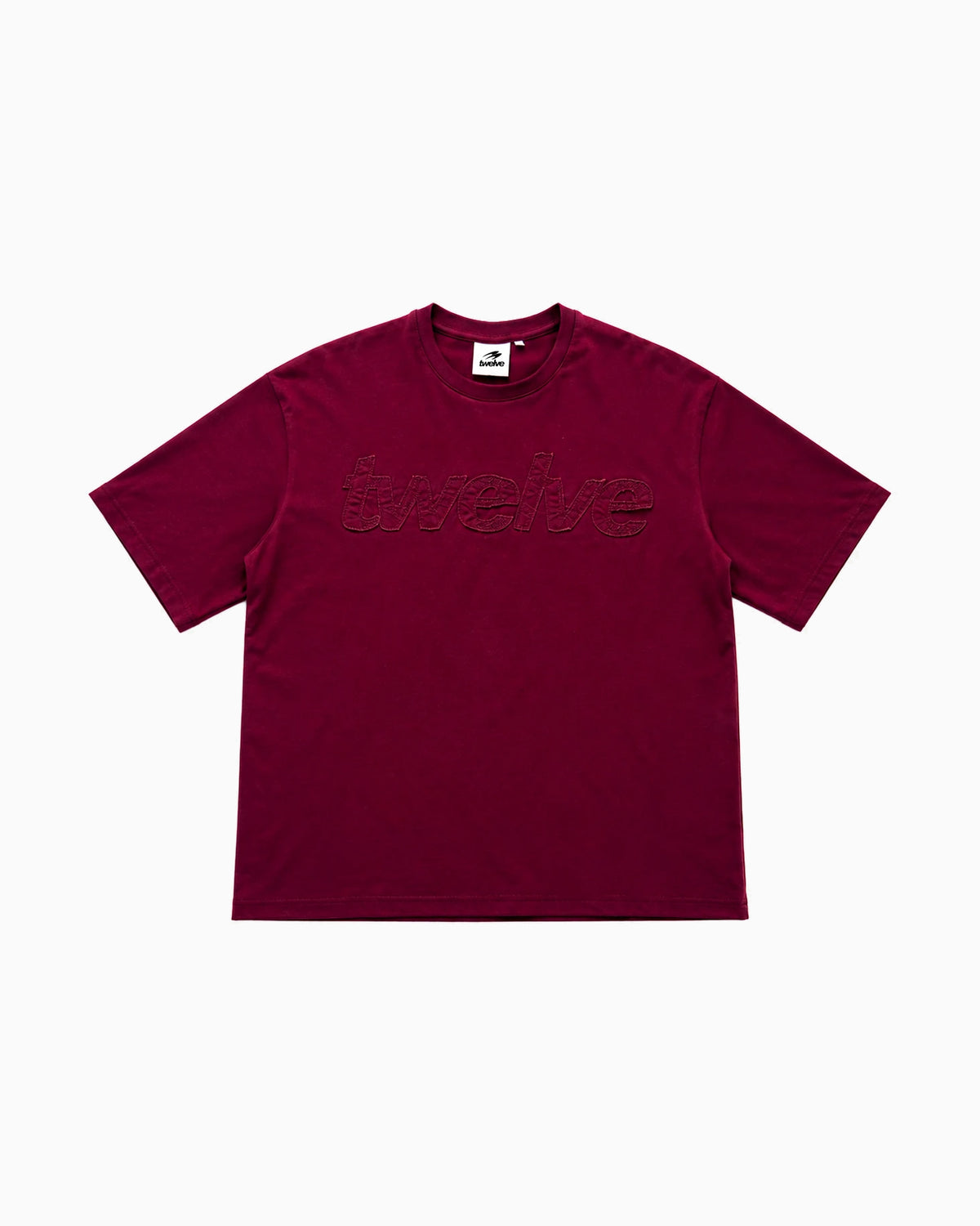 Distress Tee Wine Red
