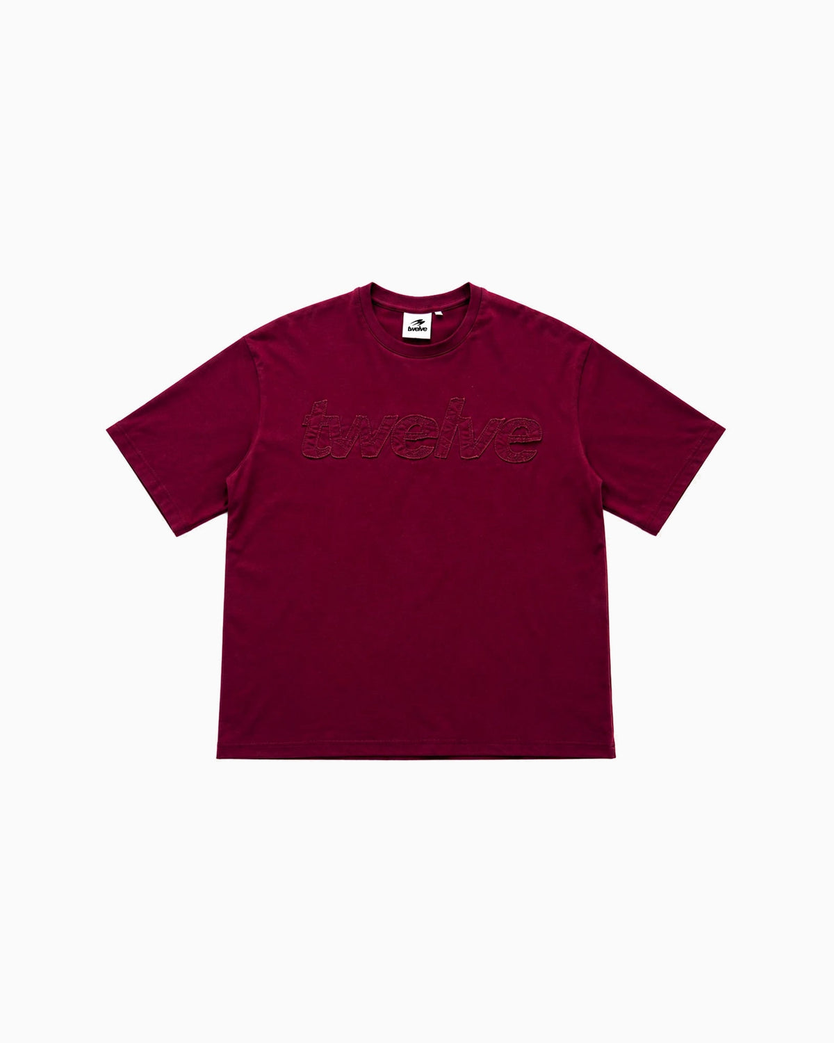 Distress Tee Wine Red