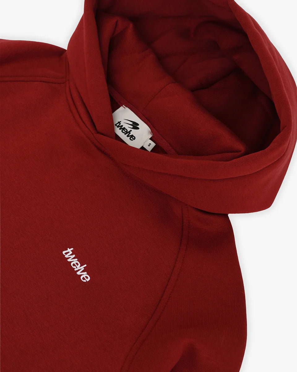 Twelve Hoodie – Wine Red – ürün görseli