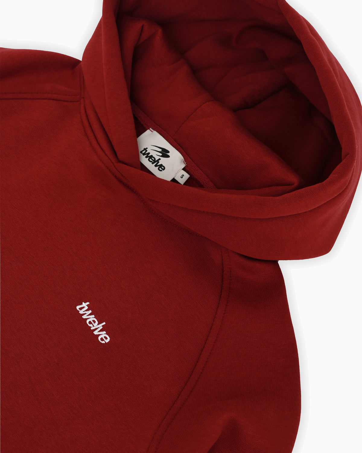 Twelve Hoodie – Wine Red – product shot