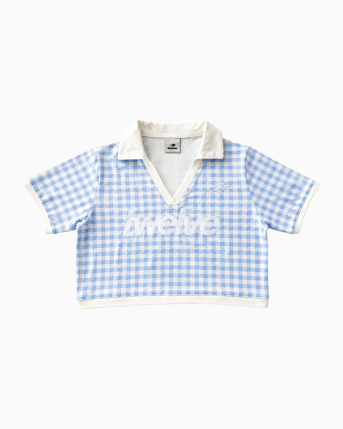 Twelve Club Cropped Tee Baby Blue