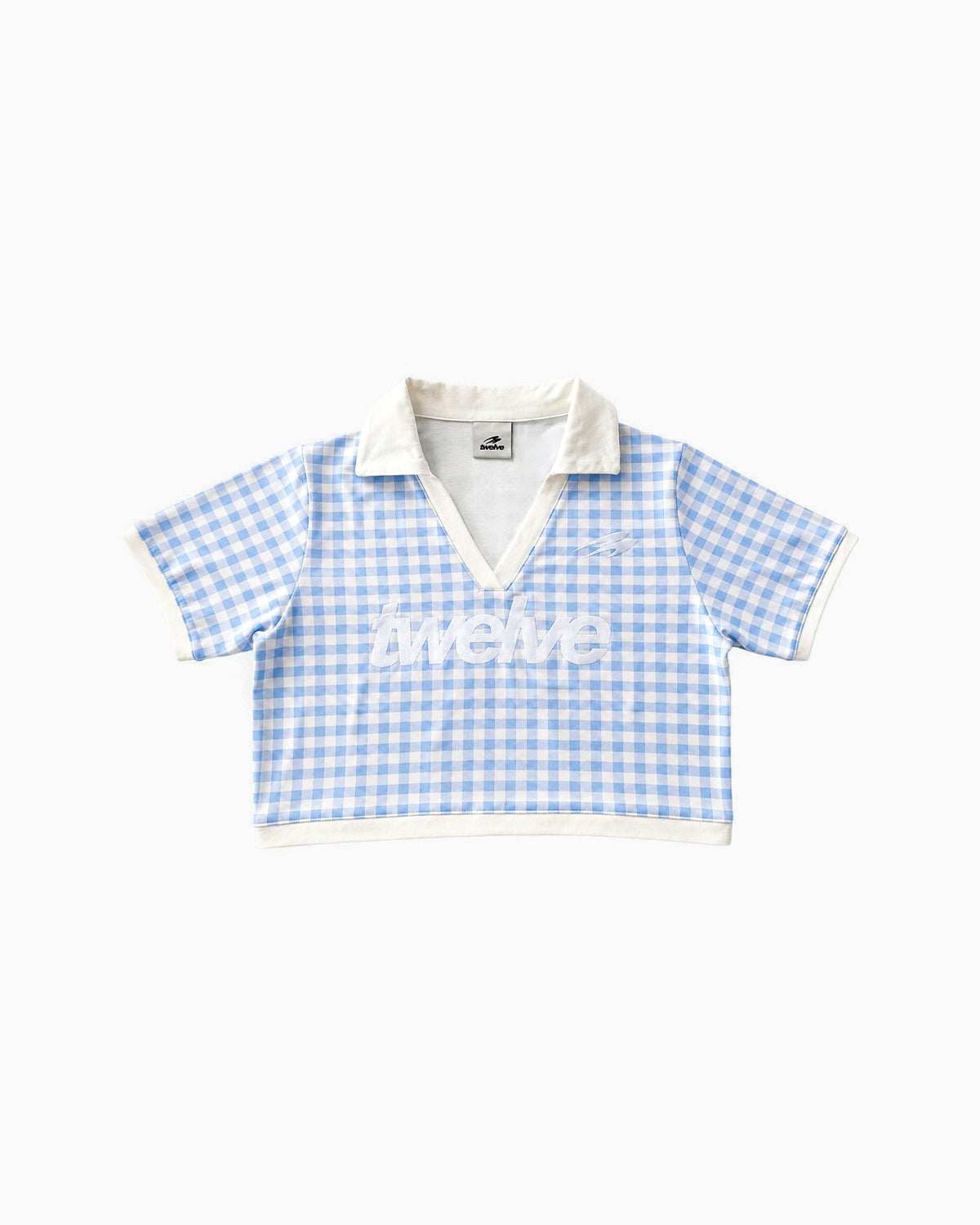 Twelve Club Cropped Tee Baby Blue