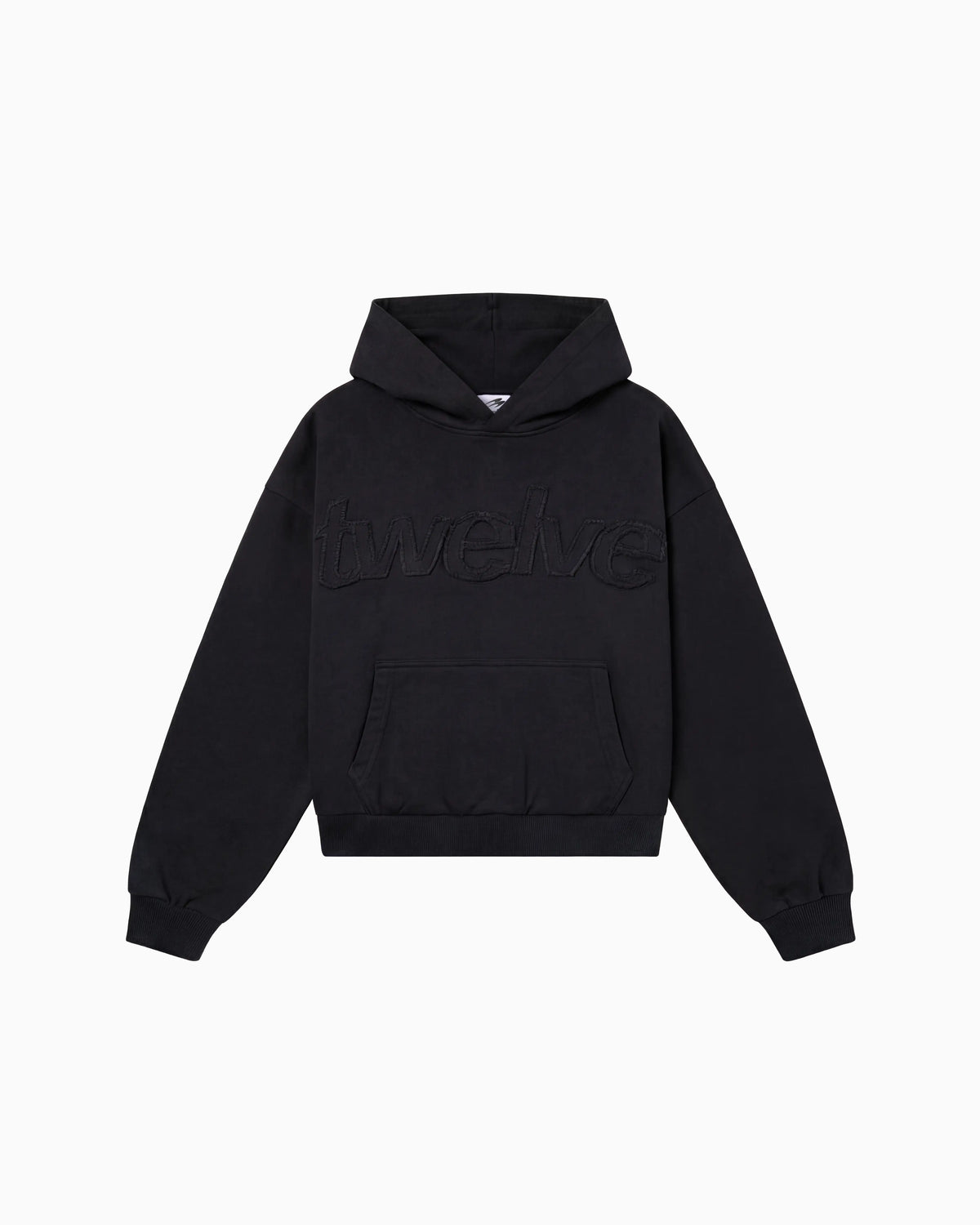 Distress Hoodie Black