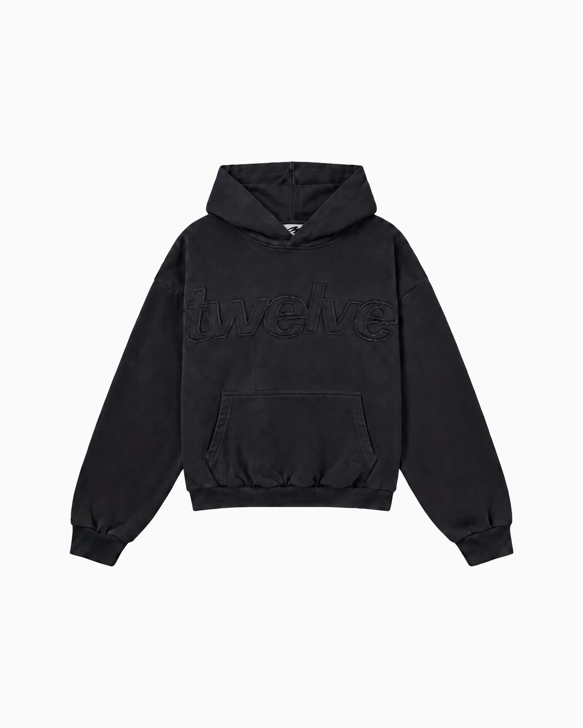 Distress Hoodie Black