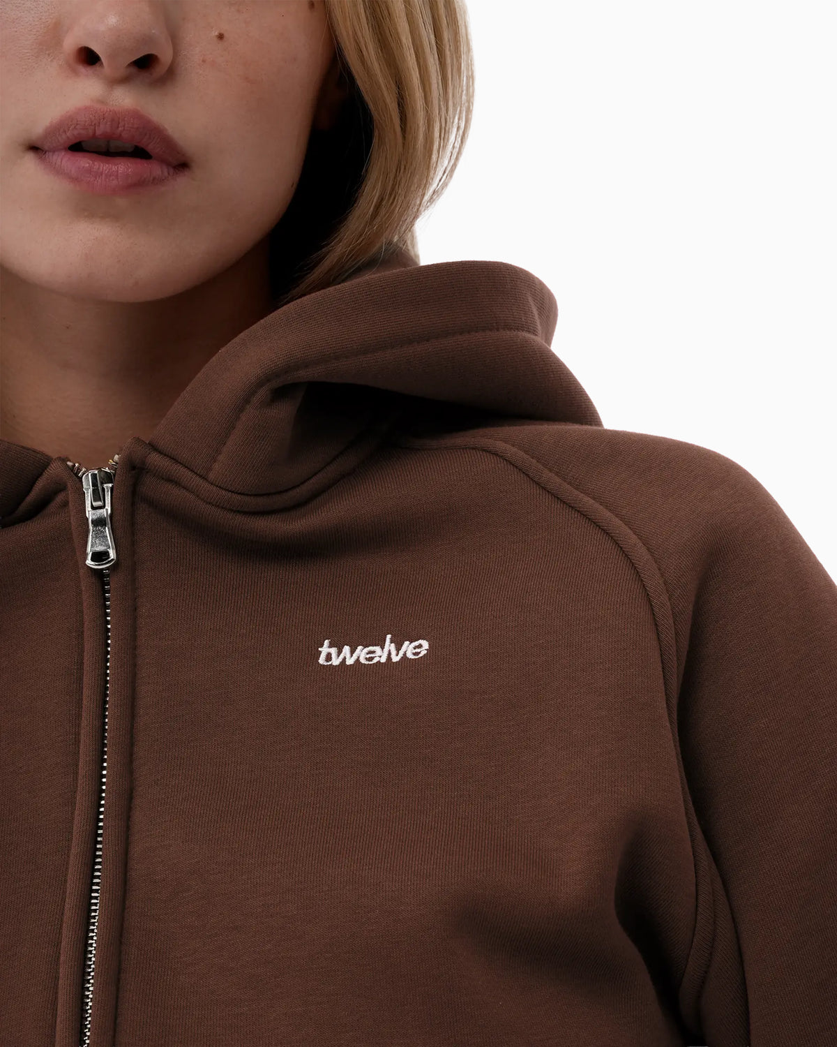 Cropped Zip Hoodie